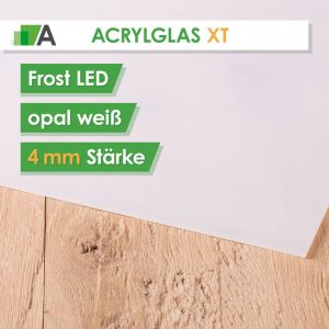 Acrylglas XT Stärke 4 mm Frost LED opal weiß