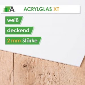 Acrylglas XT Stärke 2 mm weiß deckend