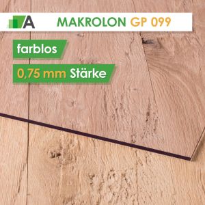 Makrolon® GP 099 Stärke 0,75 mm farblos 
