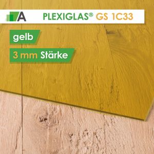 PLEXIGLAS® GS Stärke 3 mm gelb 1C33 