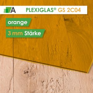PLEXIGLAS® GS Stärke 3 mm orange 2C04