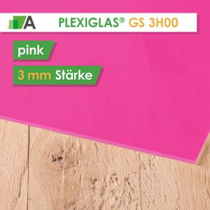 PLEXIGLAS® GS Stärke 3 mm pink 3H00