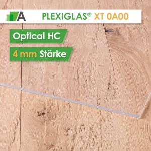 PLEXIGLAS® XT optical HC Stärke 4 mm farblos 0A570
