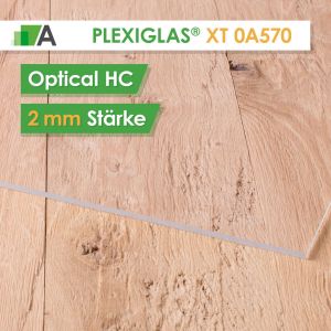 PLEXIGLAS® XT optical HC Stärke 2 mm farblos 0A570