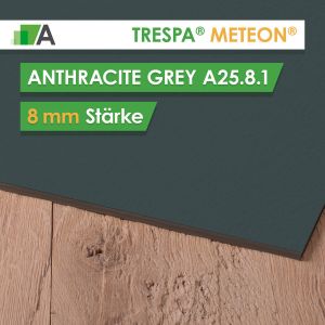 TRESPA® METEON® Anthracite Grey - A25.8.1 - Stärke 8mm - 3650 x 1860