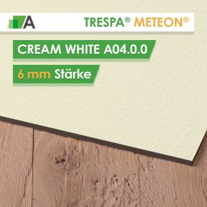 TRESPA® METEON® Cream White - A04.0.0 - Stärke 6mm - 3650 x 1860