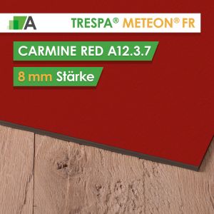 TRESPA® METEON® FR Carmine Red - A12.3.7 - Stärke 8mm - 2135 x 2130