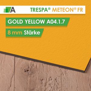 TRESPA® METEON® FR Gold Yellow - A04.1.7 - Stärke 8mm - 3650 x 1860