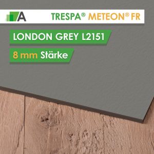 TRESPA® METEON® FR London Grey - L2151 - Stärke 8mm - 3650 x 1860