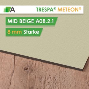 TRESPA® METEON® Mid Beige - A08.2.1 - Stärke 8mm - 3650 x 1860