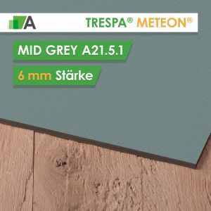 TRESPA® METEON® Mid Grey - A21.5.1 - Stärke 6mm - 3650 x 1860
