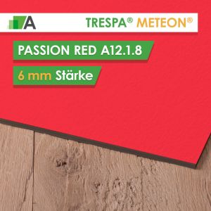 TRESPA® METEON® Passion Red - A12.1.8 - Stärke 6mm - 3050 x 1530