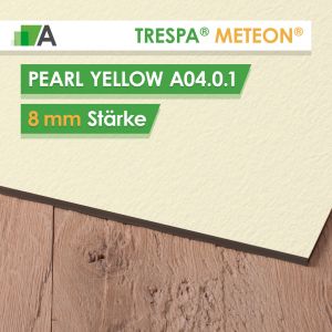 TRESPA® METEON® Pearl Yellow - A04.0.1 - Stärke 8mm - 3050 x 1530