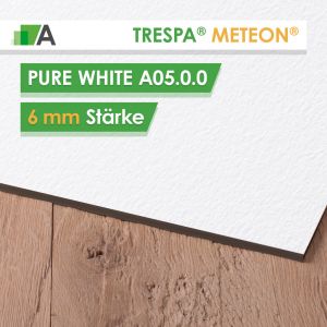 TRESPA® METEON® Pure White - A05.0.0 - Stärke 6mm - 3050 x 1530