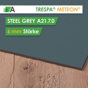TRESPA® METEON® Steel Grey - A21.7.0 - Stärke 6mm - 2550 x 1860