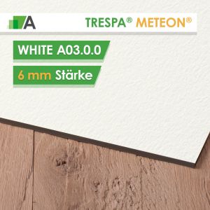 TRESPA® METEON® White - A03.0.0 - Stärke 6mm - 3650 x 1860