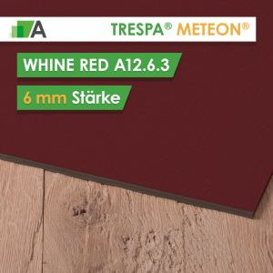TRESPA® METEON® Wine Red - A12.6.3 - Stärke 6mm - 3650 x 1860