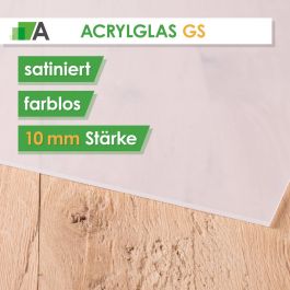 Ellipse Polycasa 10mm 8950 transparent/beidseitig satiniert Acrylglas GS 