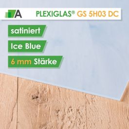 Plexiglas® GS Acrylglas 3mm Stärke Zuschnitt Hellblau lichtdurchlässig LED 